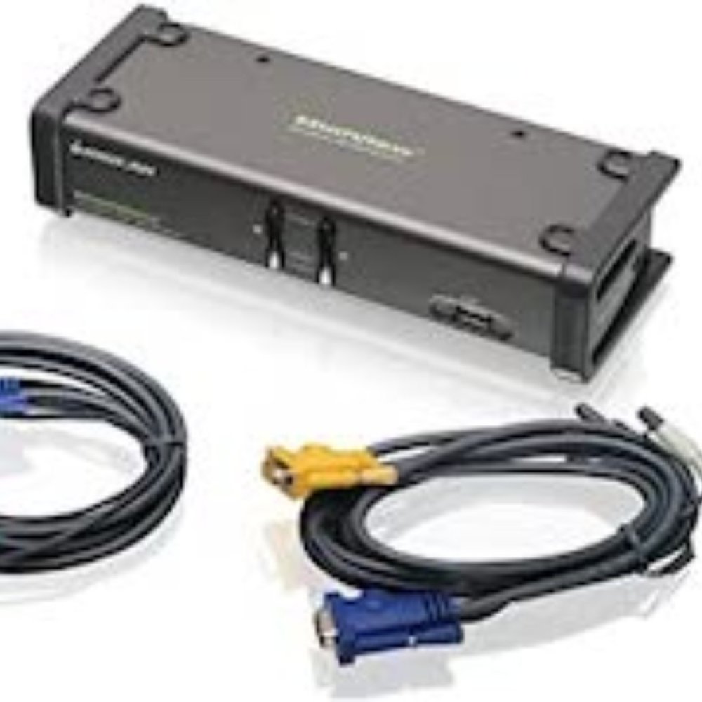 IOGEAR 2-Port Dual View KVM Switch with Audio and USB Peripheral Sharing